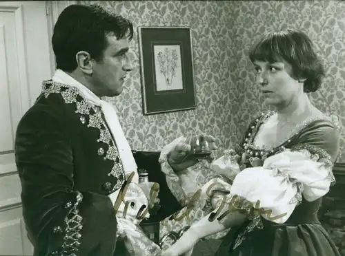 Foto Schauspieler Michael Degen, Filmszene Karneval, Autogramm