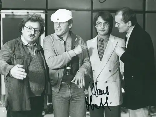 Foto Schauspieler Claus Obalski, Filmszene Der Spot, Autogramm