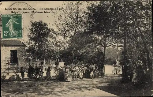 Ak Les Coudreaux Seine Saint Denis, Bosquets de la Colonie, Gay Lussac, Maison Martin