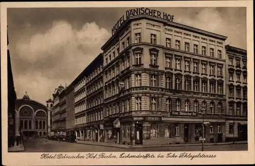 Ak Berlin, Hotel Dänischer Hof, Eichendorffstraße 6a Ecke Schlegelstraße