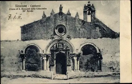 Ak Siracusa Syrakus Sizilien, Contorni, Chiesa di S. Giovanni delle Catacombe