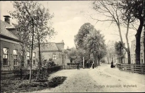 Ak Westerbork Drenthe Niederlande, Blick auf das Dorf Drenthe