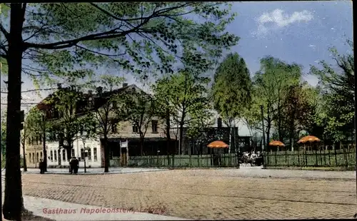 Ak Leipzig in Sachsen, Gasthaus Napoleonstein, Historisches Museum der Völkerschlacht