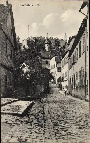 Ak Lindenfels im Odenwald, Teilansicht