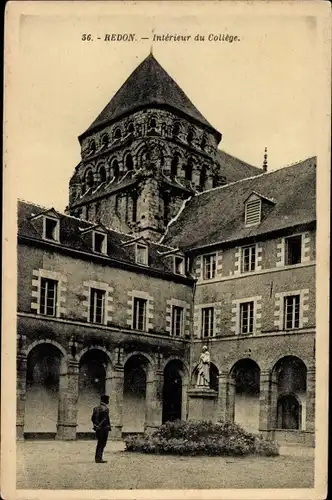Ak Redon Ille et Vilaine, Innenraum des Kollegiums