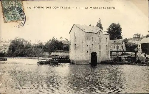 Ak Bourg des Comptes Ille et Vilaine, Le Moulin de la Courbe