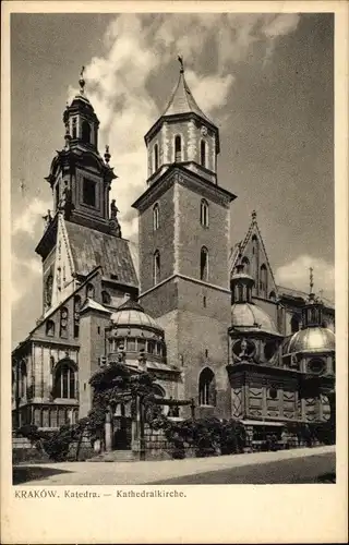 Ak Kraków Krakau Polen, Katedra, Kathedralkirche