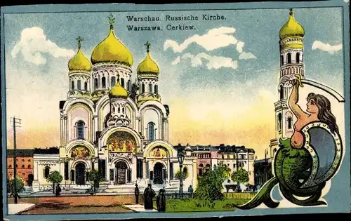 Künstler Ak Warszawa Warschau Polen, Russische Kirche