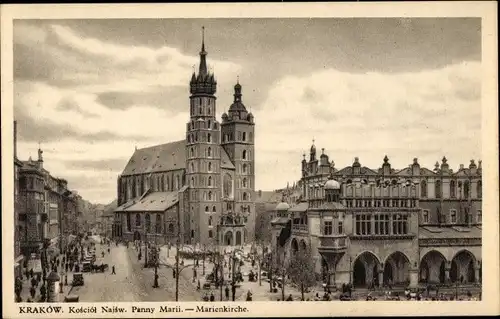 Ak Kraków Krakau Polen, Kościół Najswiętszej Panny Marii, Marienkirche