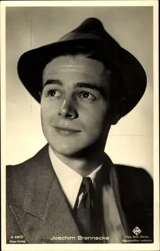 Ak Schauspieler Joachim Brennecke, Portrait