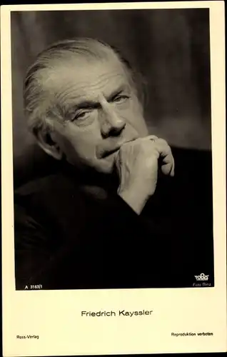 Ak Schauspieler Friedrich Kayssler, Portrait