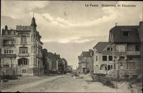 Ak La Panne De Panne Westflandern, Boulevard de Dunkerke