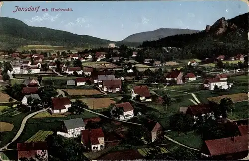 Ak Jonsdorf in Sachsen, Panorama, Hochwald