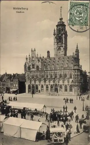 Ak Middelburg Zeeland Niederlande, Stadhuis