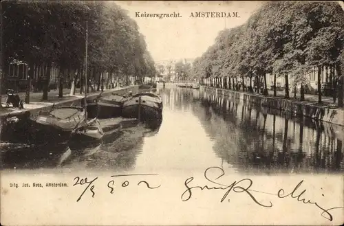 Ak Amsterdam Nordholland Niederlande, Keizersgracht