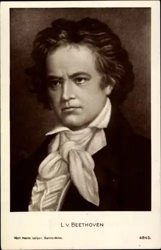 Ak Komponist Ludwig van Beethoven, Portrait