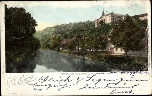 Ak Gera in Thüringen, Schloss Osterstein