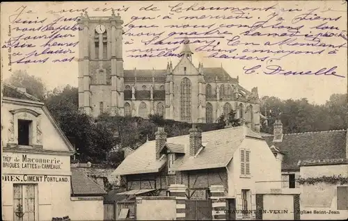 Ak Chaumont en Vexin Oise, Kirche Saint Jean