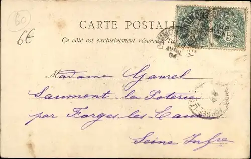 Ak Chaumont en Vexin Oise, Kirche Saint Jean