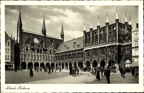 Ak Lübeck, Rathaus