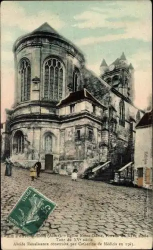 Ak Aisne, Notre-Dame-Kirche