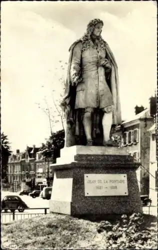 Ak Château Thierry Aisne, Statue von La Fontaine