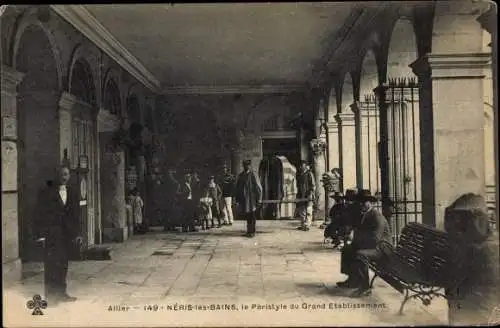 Ak Néris les Bains Allier, Peristyl des Grand Establishment
