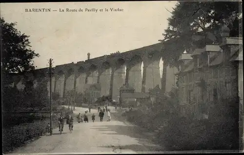 Ak Barentin Seine Maritime, Le Route de Pavilly, Viadukt