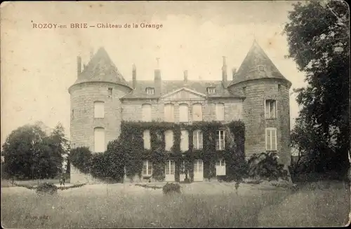 Ak Rozoy en Brie Seine et Marne, Chateau de la Grange