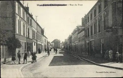 Ak Fere Champenoise Marne, Rue du Pont