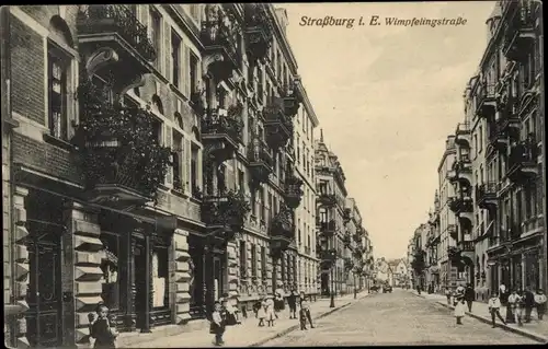Ak Strasbourg Straßburg Elsass Bas Rhin, Wimpfelingstraße