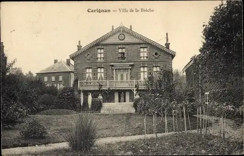 Ak Carignan Ardennes, Villa de la Breche