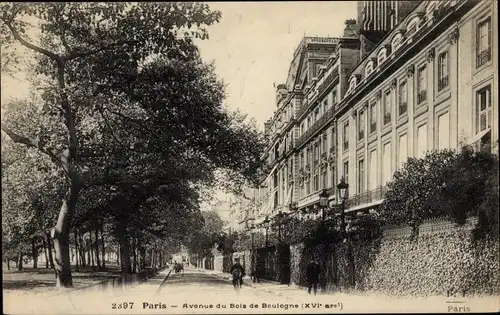 Ak Paris XVI Passy, Avenue du Bois de Boulogne