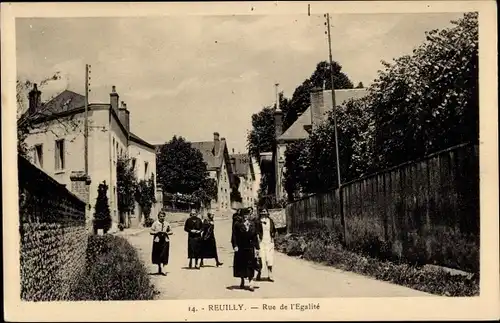 Ak Paris XII Reuilly, Rue de Eglise