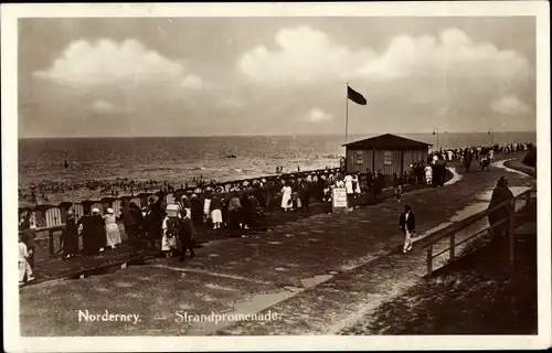 Ak Nordseebad Norderney Ostfriesland, Strandpromenade