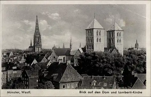 Ak Münster in Westfalen, Dom und Lambertikirche