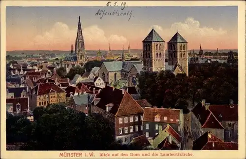 Ak Münster in Westfalen, Dom, Lambertikirche