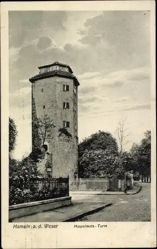 Ak Hameln an der Weser Niedersachsen, Haspelmats-Turm