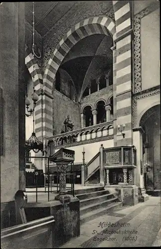 Ak Hildesheim in Niedersachsen, St. Michaeliskirche, Engelchor