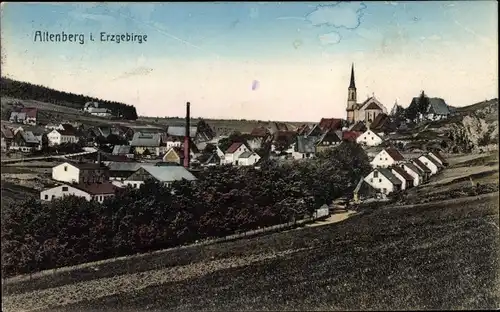 Ak Altenberg im Erzgebirge, Totalansicht