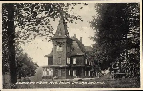 Ak Rehefeld Zaunhaus Altenberg im Erzgebirge, Jagdschloss