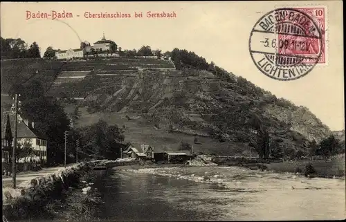 Ak Gernsbach im Schwarzwald, Schloss Eberstein