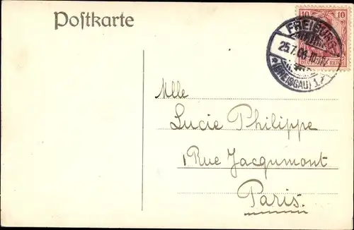 Ak Günterstal Freiburg im Breisgau, Panorama