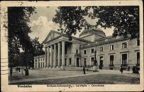 Ak Wiesbaden in Hessen, Kurhaus, Seitenansicht