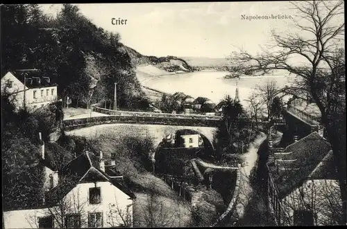 Ak Trier an der Mosel, Napoleonbrücke