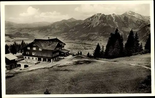 Ak Oberstdorf im Oberallgäu, Schrattenwang, Alpenhotel Schönblick
