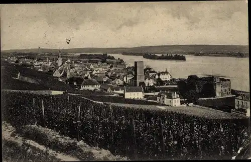 Ak Rüdesheim an der Nahe, Panorama