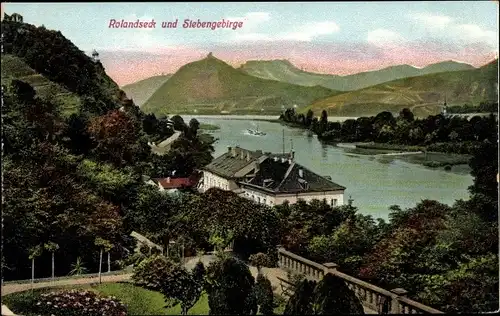 Ak Rolandseck Remagen am Rhein, Siebengebirge, Panorama