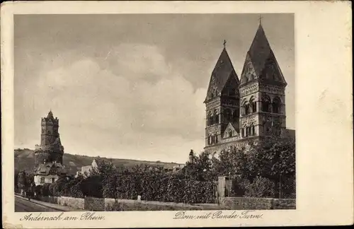 Ak Andernach am Rhein, Dom, Runder Turm