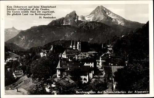 Ak Berchtesgaden in Oberbayern, Totalansicht